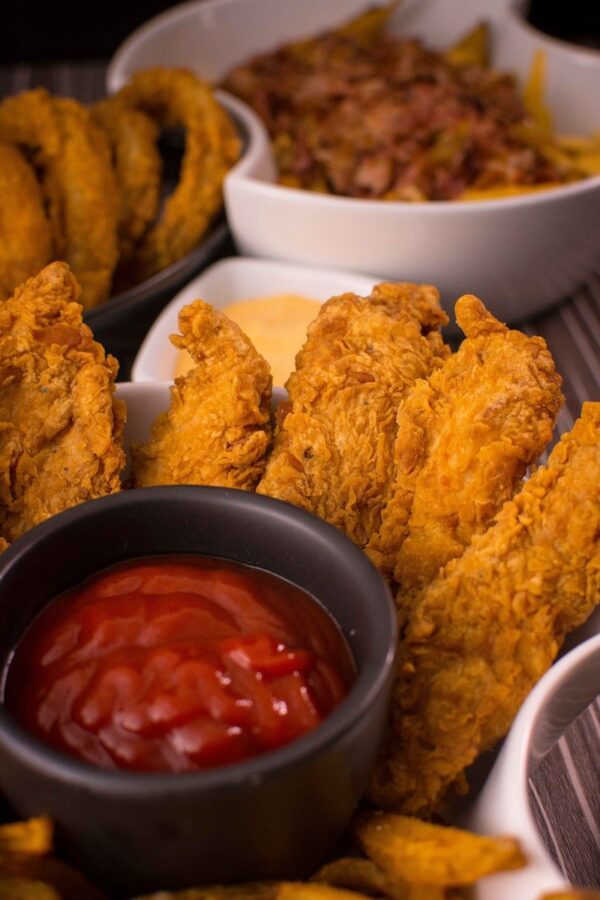 Chicken Strips with Ketchup